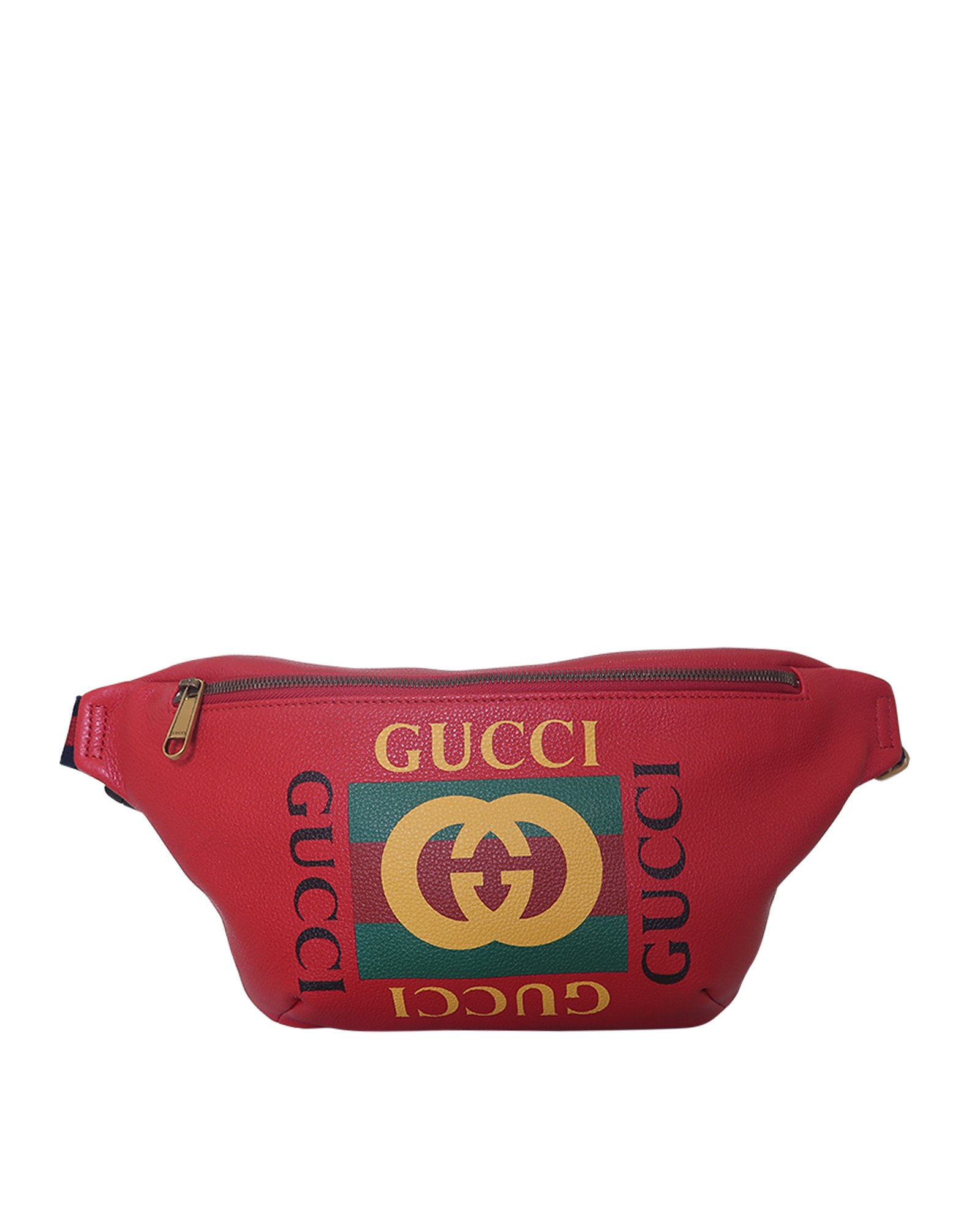 Fake designer shop fanny pack